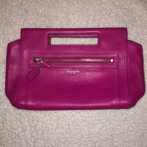 Fabulous fuchsia Coach clutch